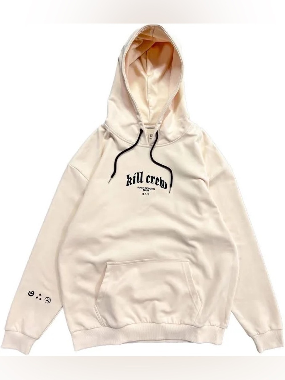 NWOT Kill Crew Inner Demons Tour Hoodie in Cream Size XL